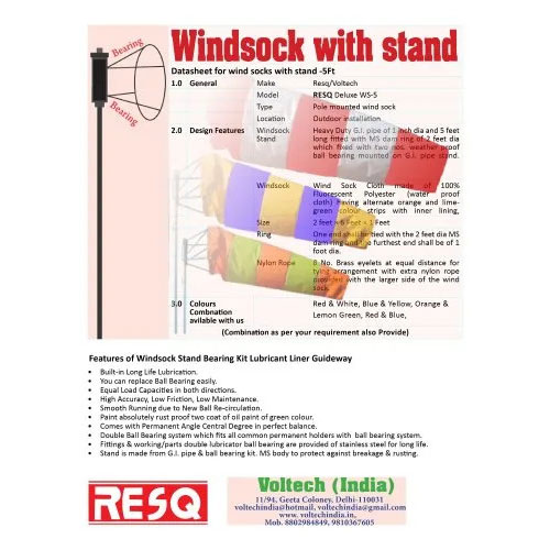 Double Ball Bearing Wind Sock Stand